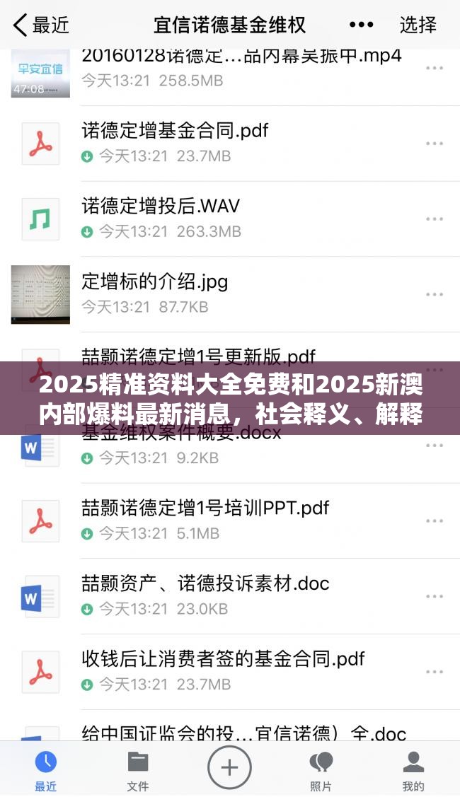 2025精准资料大全免费和2025新澳内部爆料最新消息，社会释义、解释与落实-留心欺诈性广告
