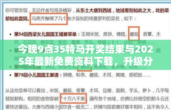 今晚9点35特马开奖结果与2025年最新免费资料下载，升级分析、专家解读解释与落实,谨防华而不实包装
